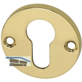 MARCHESI Zylinderrosette PZ,  50 mm, Messing poliert schutzlackiert