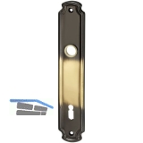 MARCHESI LS LFFELFORM/POSTHORN, WC90 mm, Messing patiniert