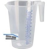 PRESSOL Messbecher transparent Polypropylen Inhalt 2,0 Liter