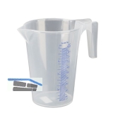 PRESSOL Messbecher transparent Polypropylen Inhalt 1,0 Liter