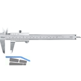 MITUTOYO Przision-Messschieber mit Feststellschraube DIN 862 0-150 mm