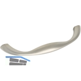 Griff Melas LA 128 mm, Breite 148 mm, ZN Edelstahl Effekt