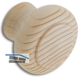 SECOTEC Mbelknopf 32 mm Fichte roh SB-1