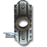 SCHSSWENDER Ovalrosette 28 x 70 mm, Ansatz 18 mm, verzinkt patiniert