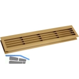 Lftungsgitter fr Zimmertren, 454 x 90 mm, TS 40 mm, Kunststoff beige-braun