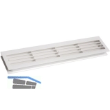 Lftungsgitter fr Zimmertren, 454 x 90 mm, TS 40 mm, Kunststoff cremewei