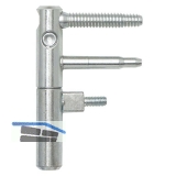 Trband ANUBA 3-DIM Invantobolzen 45 mm, Bandh. 92 mm,  15 mm, verzinkt silber