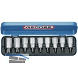 GEDORE Schraubendreher-Einsatz-Satz ITX19PM 1/2\&quote;vierkant Torx 9-teilig