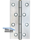 Scharnier DIN 7954 A schmal Rollen  4,6 mm, 40 x 26 mm, Stahl verzinkt