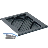 HETTICH SYSTEMA TOP 2000 Materialschub, EB 392 mm, schwarz