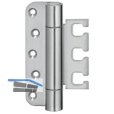 Objektband VX 7728 f. gefälzte flächenb. Türen, Bandh. 120 mm, Edelstahl