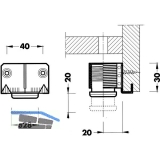 Hhenversteller zum Einschlagen 300, 28, Tragkr.100KG, FE blank/KS schwarz