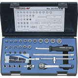 GEDORE Steckschlssel-Satz 1/4\&quote; 20 ITU-3 mit Umschalknarre 36-teilig