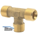Druckluft T Stck mit AG 1/4\&quote; aus Messing