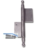 Türnussband mit Zierkopf, links, 100 x 160 mm, Stahl blank