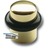 Bodentrpuffer  -  25 mm, Hhe 30 mm, Anschlag Gummiring, Messing poliert
