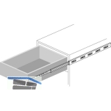 ACCURIDE 3832DO Kugelkfigfhrung - Vollauszug, L 500 mm Stahl chromatiert