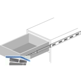 ACCURIDE 3832DO Kugelkfigfhrung - Vollauszug, L 650 mm Stahl chromatiert