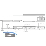 ACCURIDE 3832DO Kugelkfigfhrung - Vollauszug, L 500 mm Stahl chromatiert