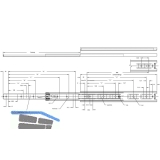 ACCURIDE 3832DO Kugelkfigfhrung - Vollauszug, L 650 mm Stahl chromatiert