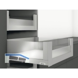 BLUM LEGRABOX Vorderstck mit Nut, 1043, Aluminium Seidenwei-matt