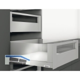 BLUM LEGRABOX Vorderstck ohne Nut, 1043, Aluminium Seidenwei-matt