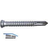 CABRI Terrassenschraube 5.5x 45 Edelstahl A4 ruspert silber Bimetall-Bohrspitze