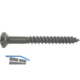 DIN7995 3.0 x 35 Pozidriv 1 Messing brniert Holzschraube Linsensenkkopf