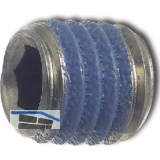 ISO4026 M 8x 6 Edelstahl A2 mit Tuflok-rundumbeschichtung (blau) (DIN 913)