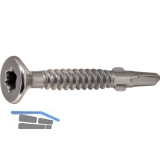 DIN7504 6.3x70 Torx 30 verzinkt Flgelbohrschraube Senkkopf