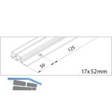 EKU CLIPO 16 GPK/GPPK/GK/GS DoppeL - Laufschiene, Schrauben, 2500, Alu