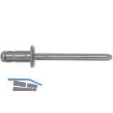 GESIPA Poly Grip Mehrbereichsniete Flachrundkopf 3.2x 8 Aluminium mit Stahldorn