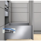 BLUM LEGRABOX pure SET H F, TIP-ON, 40kg, NL 550, INOX