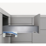 BLUM LEGRABOX pure SET H M, TIP-ON, 70kg, NL 450, INOX