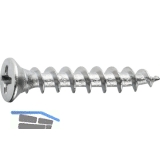 SFS-SPT/   Beschlagschraube 4.2x10 PH 2 Stahl silber fr Kunststoffprofile