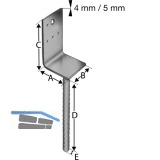 SIMPSON Sttzenfuss PBL 60-B feuerverzinkt