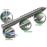 SPAX Terrassenschraube mit Zylinderkopf 5.0x 50 Torx 25 Edelstahl A2