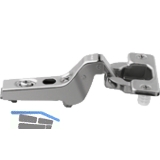 BLUM CLIP Standardscharnier 100, 18mm gekrpft, mit Feder,Einpressen