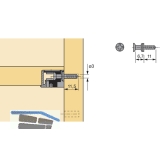 HETTICH VB 35/36 Einschraubdbel+Direktgewinde, Bohr 3, Spannma 6.7