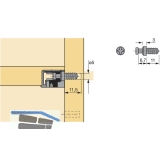 HETTICH VB 35/36 Einschraubdbel+Direktgewinde, Bohr 5, Spannma 6.7