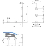 Eckverbinder Aluminium roh