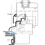Dichtungsprofil D190 F zu Spree, auf Ma geschnitten, Kunststoff schwarz
