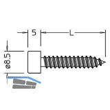 Blechtreibschrauben ohne Dichtstck, 5,5 x 22 mm, Edelstahl