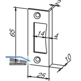 Winkelschlieblech 10.401, Falztiefe 24 mm, Aluminium silber eloxiert