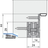 Aufnahmeelemente VX 7501-3D, Stahl verzinkt