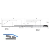 ACCURIDE 5321EC Kugelkfigfhrung - Vollauszug, L 800 mm Stahl chromatiert