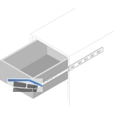 ACCURIDE 2132 Kugelkfigfhrung - Teilauszug, Schienenlnge 400 mm
