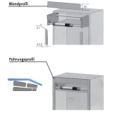 Smart Case Beschlag-Kassettenmodul, KB 600 mm, Aluminium natur eloxiert