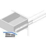 ACCURIDE 2026L Kugelkfigfhrung - Teilauszug, 40 kg, Schienenlnge 450 mm