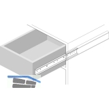 ACCURIDE 2026L Kugelkfigfhrung - Teilauszug, 35 kg, Schienenlnge 550 mm